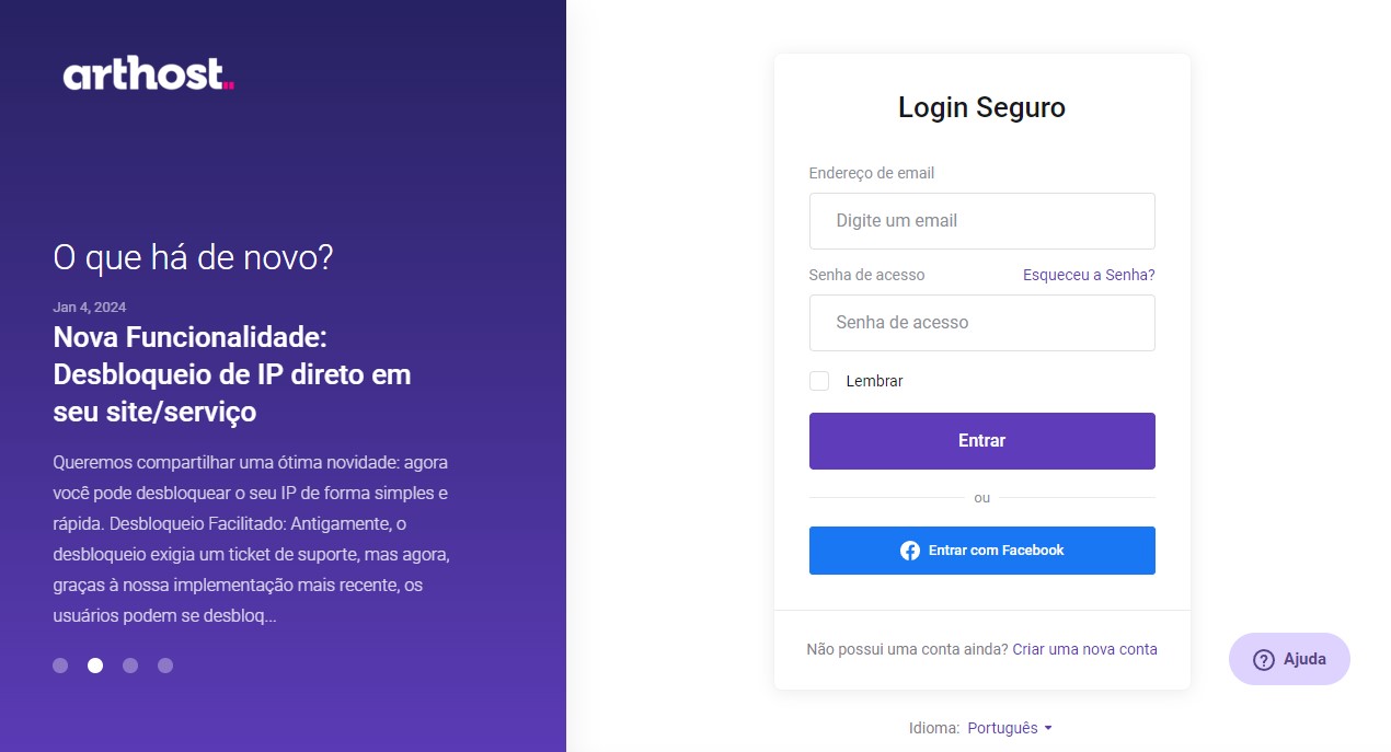 Login Central de cliente